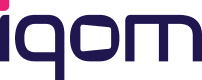 iqom logo digital web dark